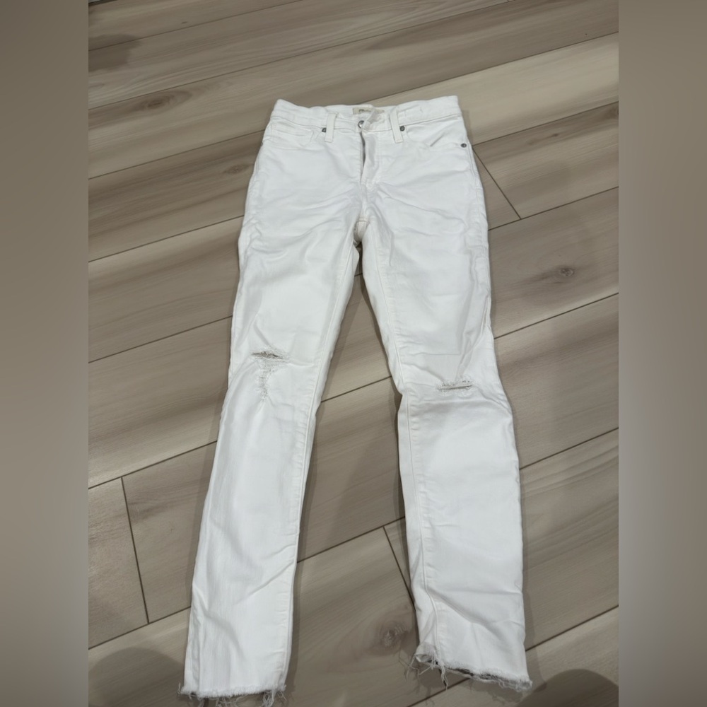 White Distressed Women Jeans